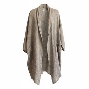 J. Jill 100% Linen Duster Cardigan Jacket Women's XL